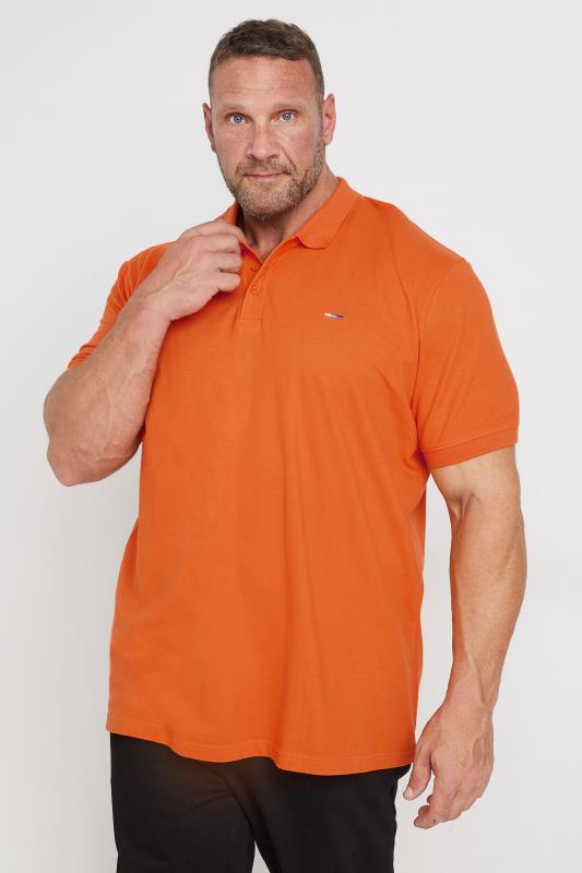 BadRhino Big & Tall Orange Short Sleeve Polo Shirt | BadRhino 2