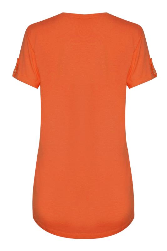 LTS Tall Orange Short Sleeve Pocket T-Shirt 7