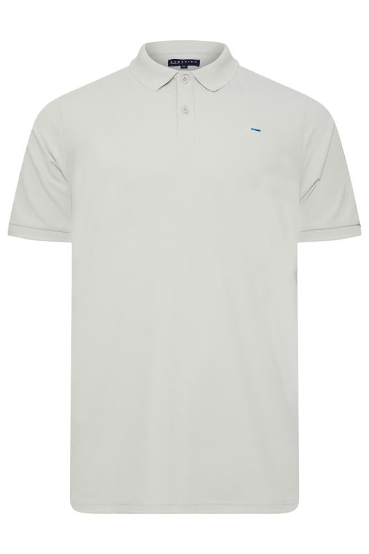 BadRhino Big & Tall Grey Pique Golf Polo Shirt | BadRhino 2