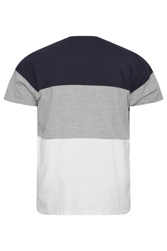BadRhino Big & Tall Navy Blue Cut & Sew T-Shirt 3