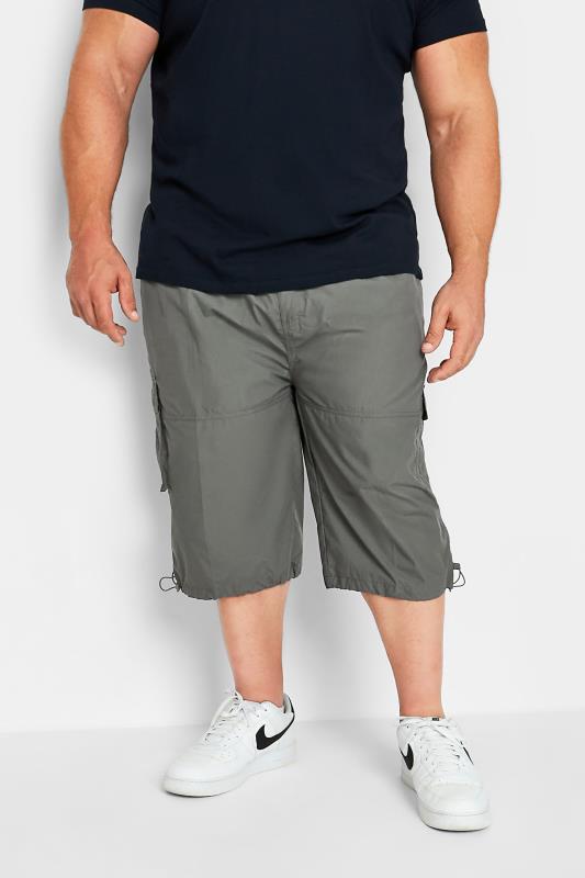 D555 Grey Leg Pocket Cargo Shorts | BadRhino 1