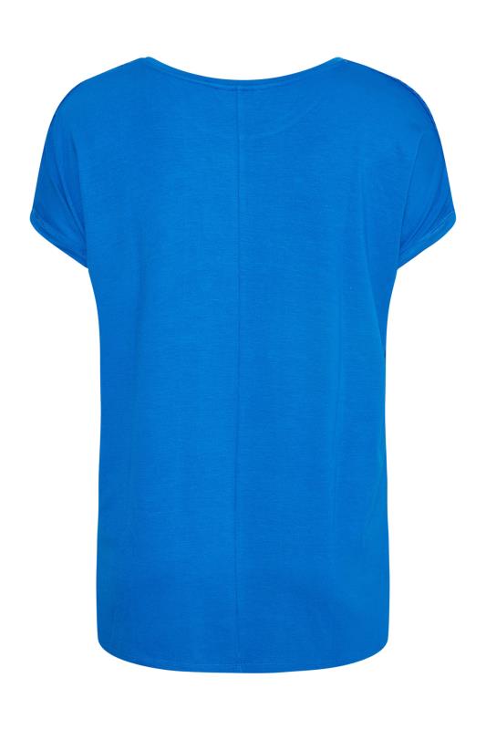 Curve Cobalt Blue Shoulder Trim T-Shirt_Y.jpg