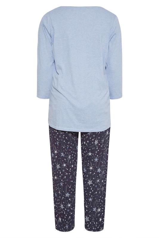 Blue 'Let's Sleep Under The Stars' Pyjama Set_BK.jpg