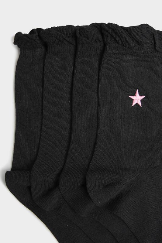 4 PACK Black Embroidered Star Ankle Socks_C.jpg