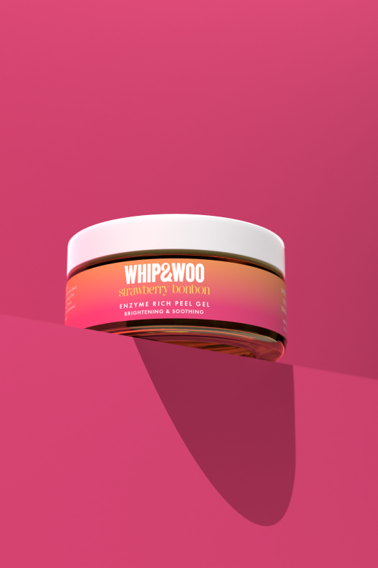 Strawberry Bonbon Enzyme Peel Face Mask Gel | Whip&Woo 3