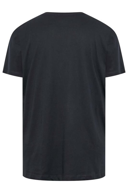 ESPIONAGE Big & Tall Navy Blue 'Legends' Graphic Print T-Shirt | BadRhino 4