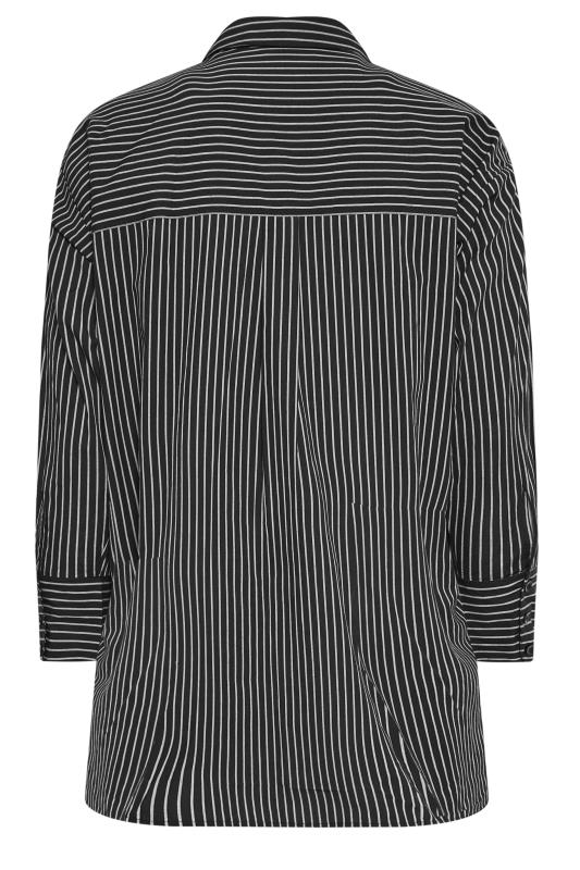 LIMITED COLLECTION Plus Size Black & White Striped Shirt | Yours Clothing 8