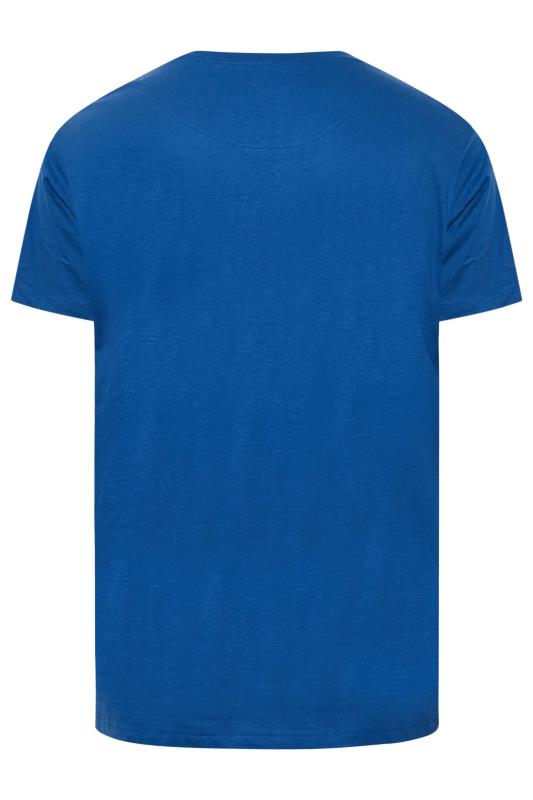 BadRhino Big & Tall Blue Beer Print T-Shirt | BadRhino 4