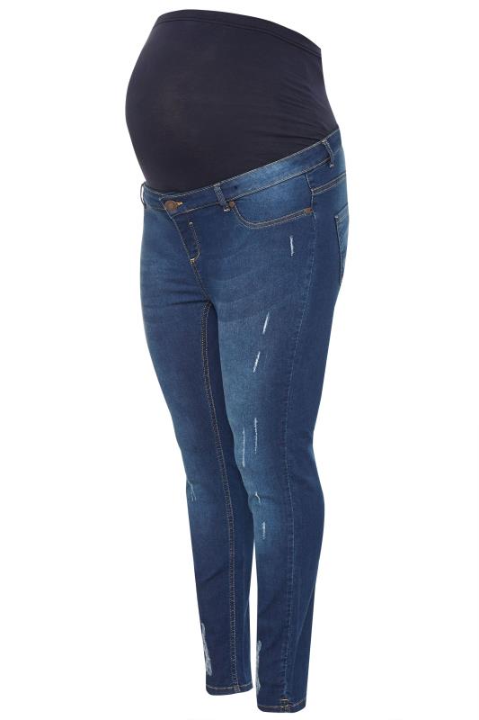Under Bump Plus Size Maternity Lilac Skinny Jeggings Jeans 14,16,18,20 NEW
