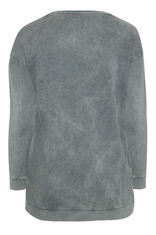 DISNEY Curve Grey Washed Minnie Mouse Sequin Sweatshirt 7