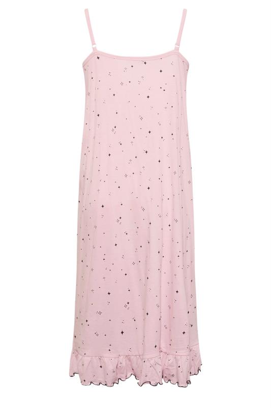 Plus Size Pink Diamond Print Midaxi Chemise | Yours Clothing 7