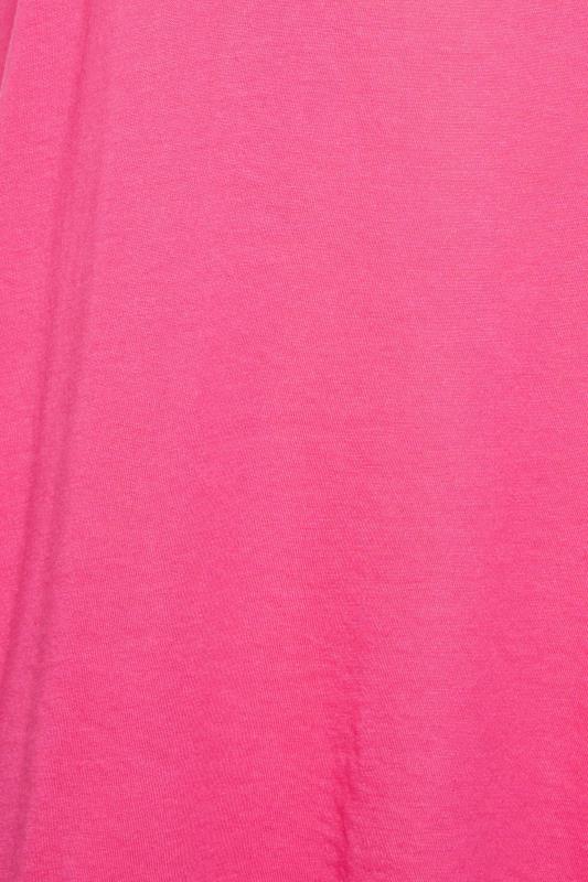 YOURS Plus Size Curve Hot Pink Essential T-Shirt | Yours Clothing  5