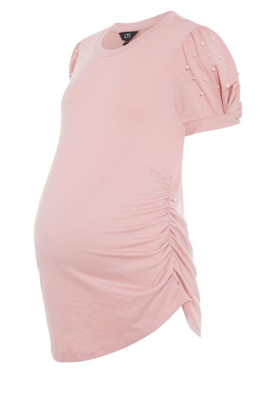 Tall Women's LTS Maternity Pearl Puff Sleeve Top | Long Tall Sally 6