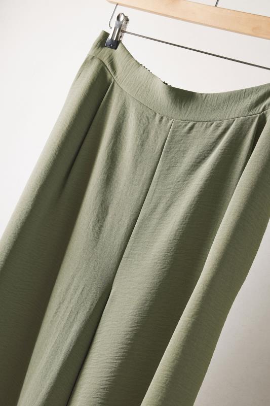 EVANS Plus Size Khaki Green Culottes | Evans  7