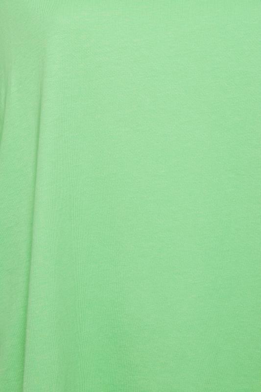 YOURS Plus Size Green Oversized Boxy T-Shirt | Yours Clothing 5