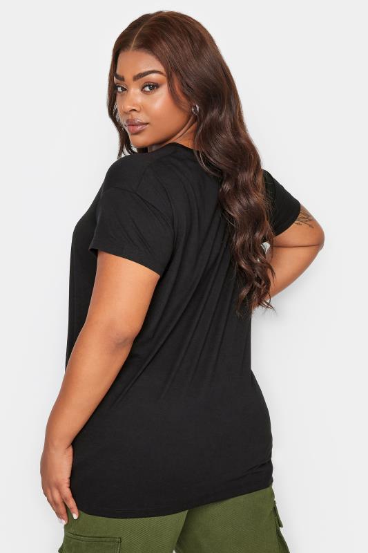 YOURS Plus Size Black 'Brooklyn' Butterfly Print T-Shirt | Yours Clothing 4