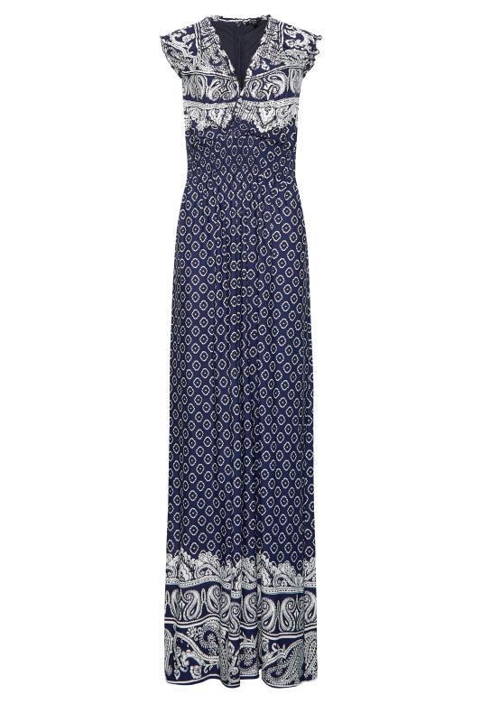 LTS Tall Navy Blue Paisley Maxi Dress | Long Tall Sally  6