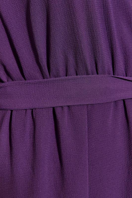 LIMITED COLLECTION Curve Purple Wrap Dress 5