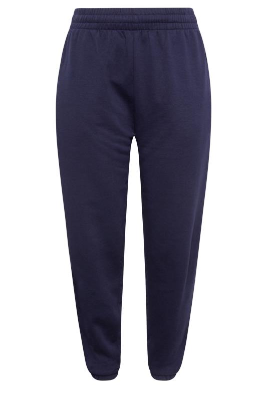 YOURS Plus Size Navy Blue Cuffed Joggers | Yours Clothing 5