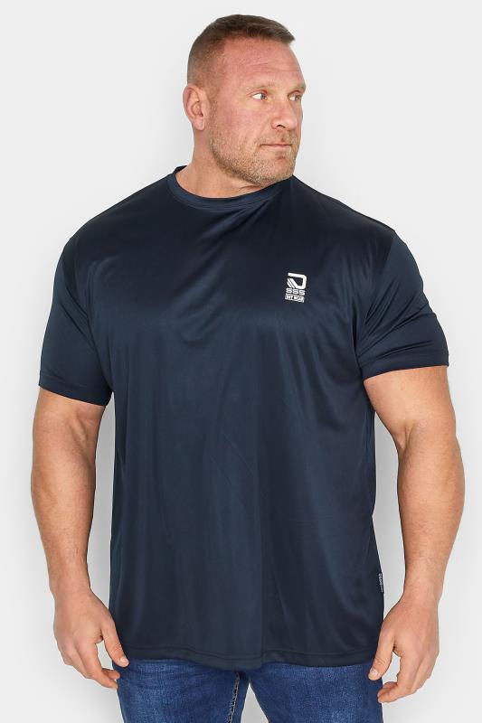 D555 Big & Tall Navy Blue Dry Wear T-Shirt | BadRhino 1