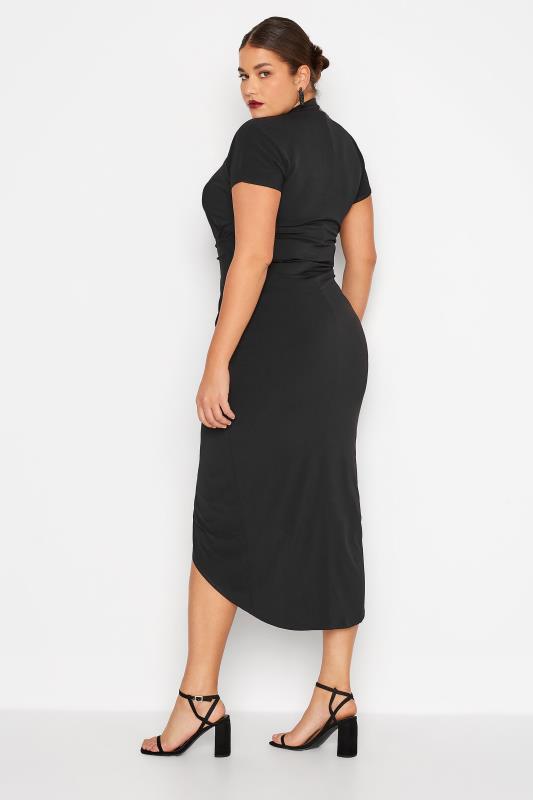 LTS Tall Women's Black Wrap Dress | Long Tall Sally 4