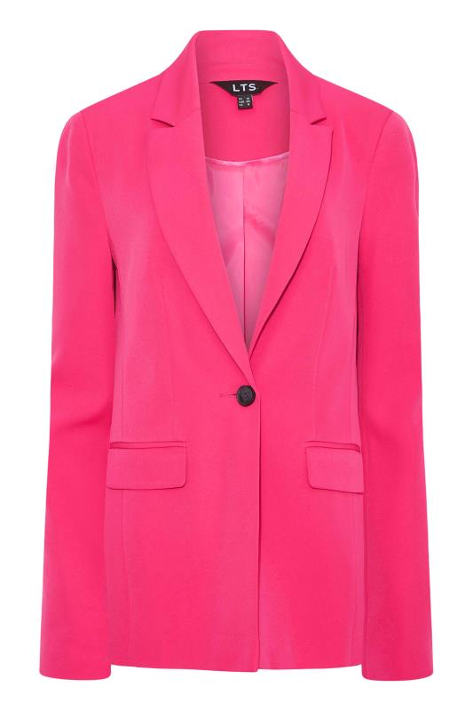 LTS Tall Women's Bright Pink Scuba Crepe Blazer | Long Tall Sally  7