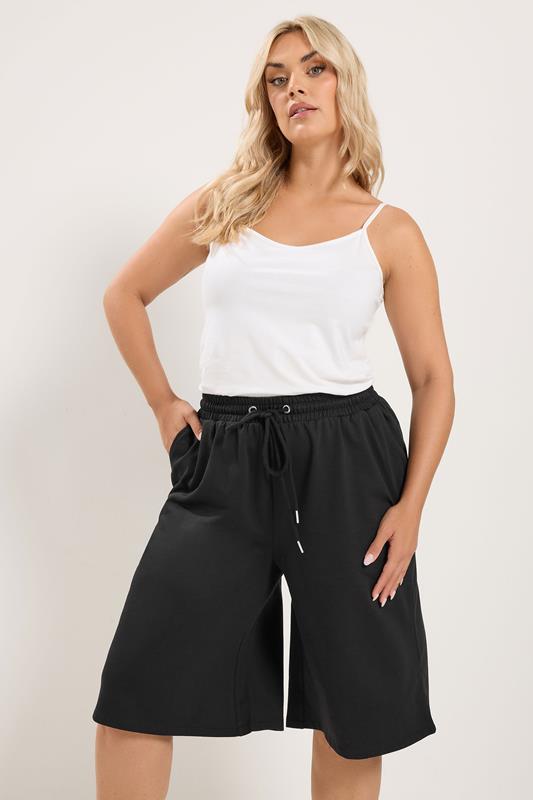 plus size black dress shorts Effortless Comfort Bask in the sunshine and the sure Plus Size Short Bodysuit With