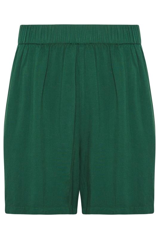 LTS Tall Womens Dark Green Acid Wash Shorts | Long Tall Sally 5