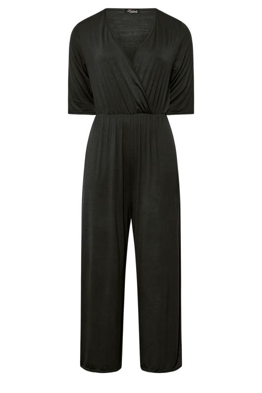 LIMITED COLLECTION Plus Size Black Culotte Jumpsuit | Yours Clothing 6