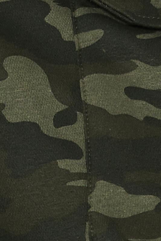 BadRhino Big & Tall Green Camo Print Cargo Shorts | BadRhino 5