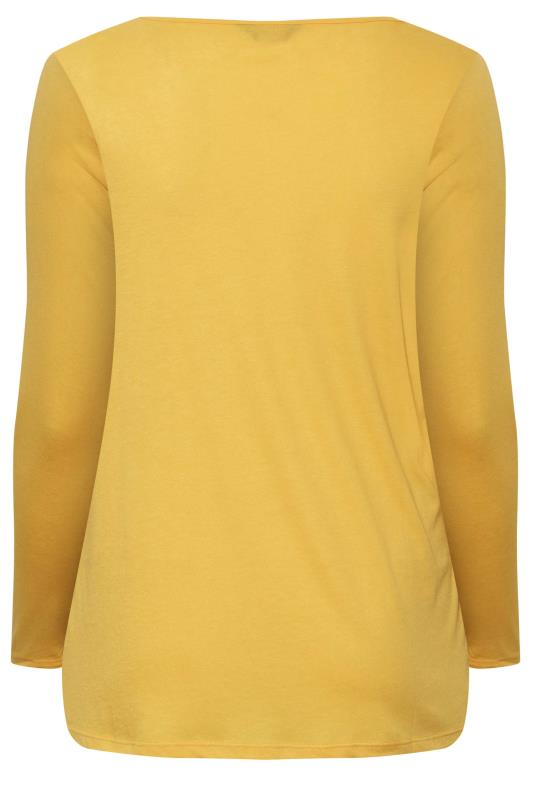 Curve Yellow Long Sleeve T-Shirt 6