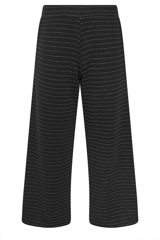 PixieGirl Petite Women's Black & White Striped Wide Leg Trousers | PixieGirl 5