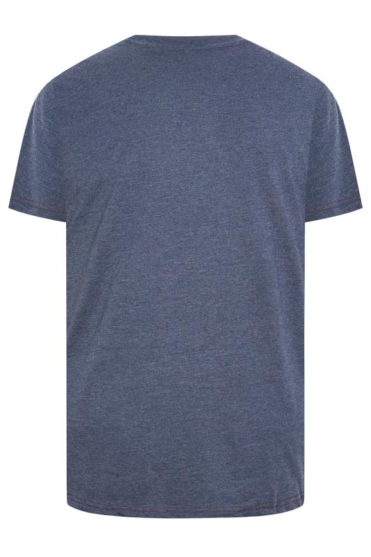KAM Big & Tall Blue 'Full Throttle' Printed T-Shirt | BadRhino 4