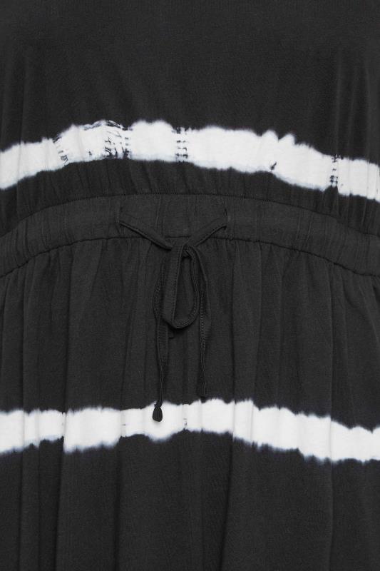 YOURS Plus Size Black Tie Dye Midi Dress | Yours Clothing 5