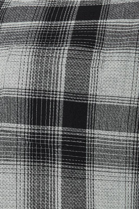 BadRhino Big & Tall Black Check Long Sleeve Shirt | BadRhino 3