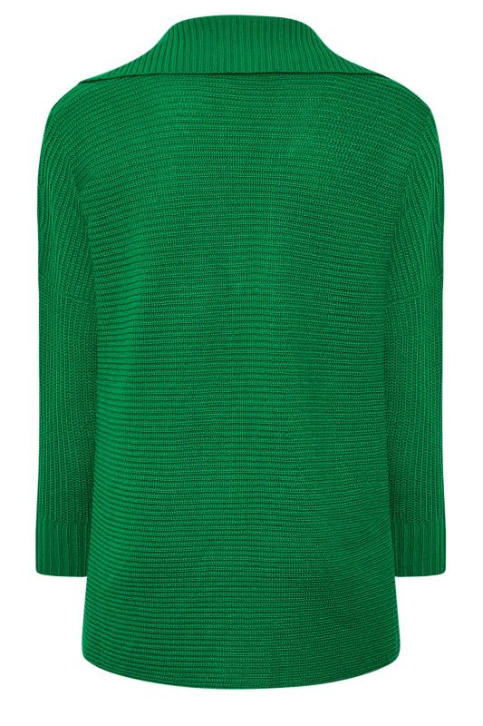 Plus Size Green Oversized Sailor Collar Jumper | Yours Clothing  7