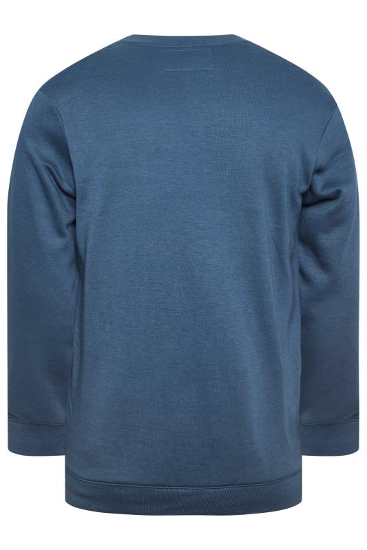 BadRhino Big & Tall Navy Blue Logo Sweatshirt | BadRhino  5