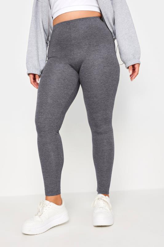 Plus Size  YOURS FOR GOOD RECYCLED Curve Grey Stretch Viscose Leggings