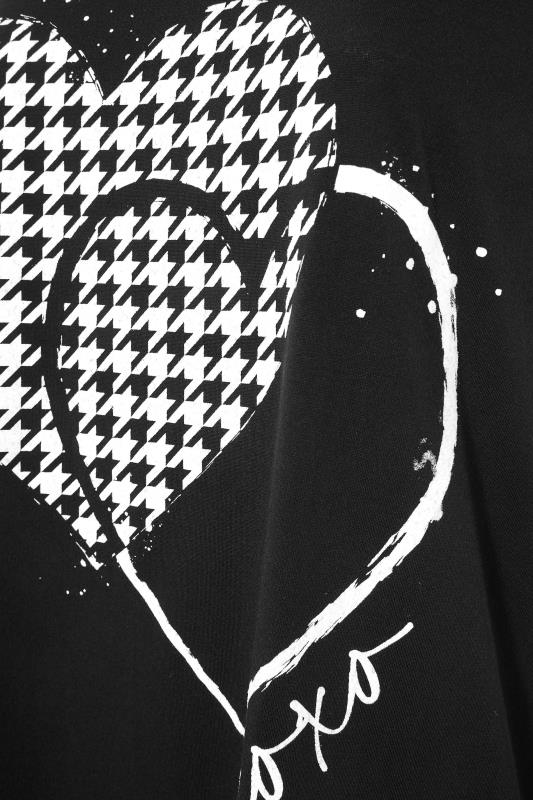Black Dogtooth Heart T-Shirt_S.jpg