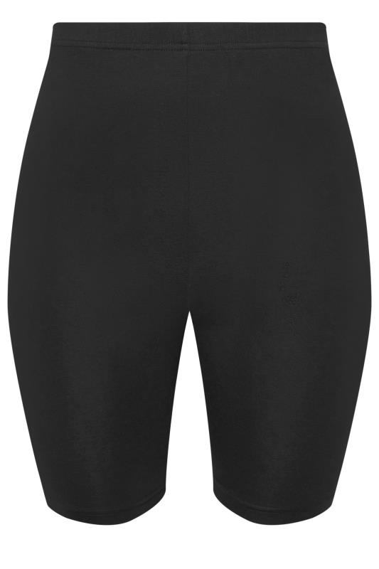 YOURS Plus Size 2 PACK Black Snake Print Cycling Shorts | Yours Clothing 8