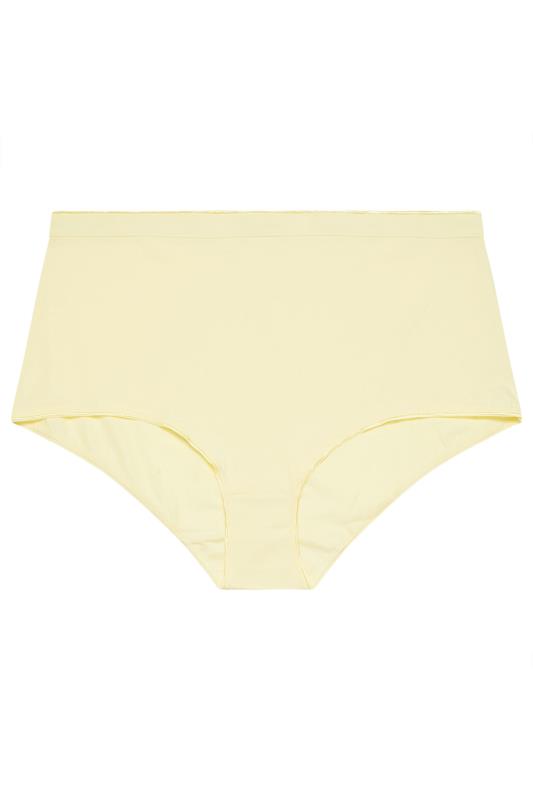 YOURS Plus Size 5 PACK Pink & Yellow Pastel Full Briefs | Yours Clothing 7