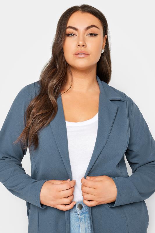 YOURS Plus Size Blue Blazer | Yours Clothing 4