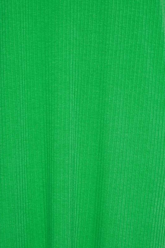 YOURS Plus Size Green Ribbed T-Shirt Dress | Yours Clothing 4
