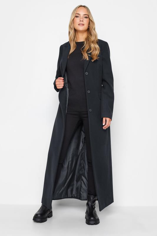 LTS Tall Women's Dark Navy Blue Maxi Formal Coat | Long Tall Sally 2
