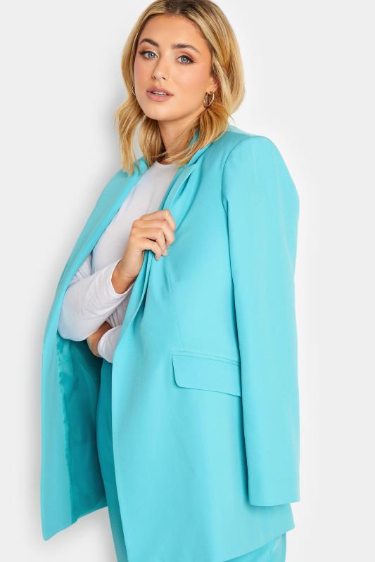 YOURS Plus Size Curve Bright Blue Blazer | Yours Clothing  4