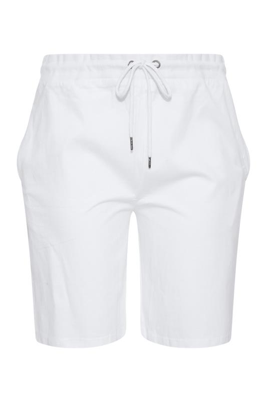 Curve White Jogger Shorts 5