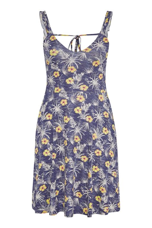 LTS Tall Women's Blue Floral Print Sleeveless Dress | Long Tall Sally 7