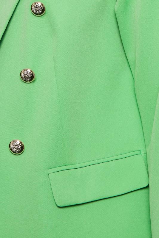 YOURS Plus Size Mint Green Military Blazer | Yours Clothing 6