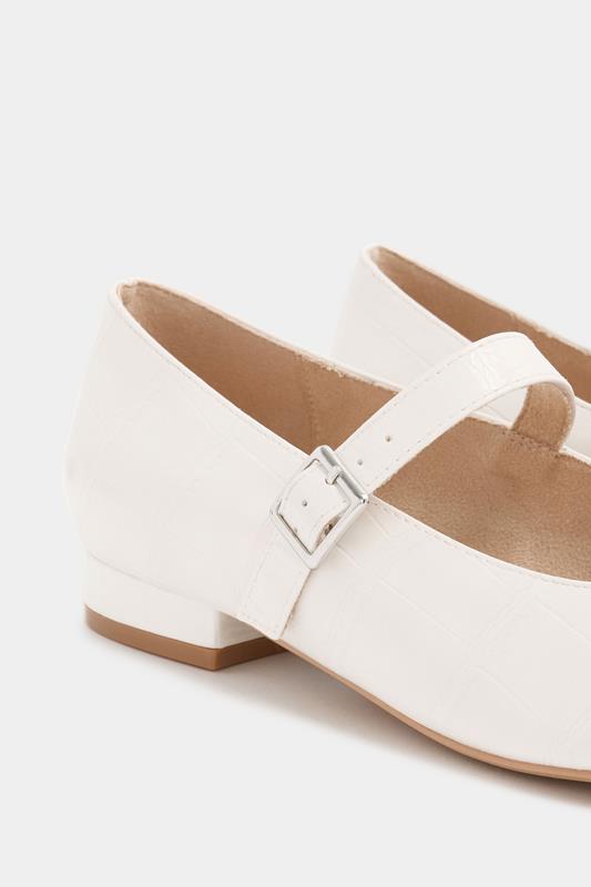 LTS Ivory White Mary Jane Low Heel In Standard Fit | Long Tall Sally 5
