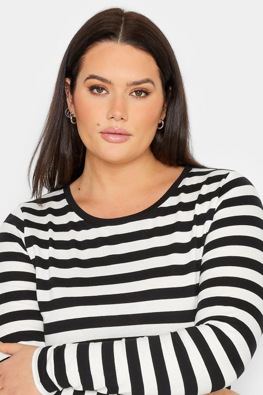 LTS Tall Women's Black Stripe Long Sleeve T-Shirt | Long Tall Sally 4